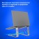 Laptop stand aluminum, non -slip, 29x21x16 cm, Brauberg Solid 513618