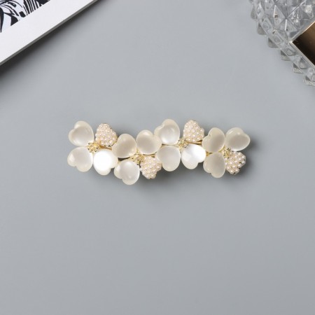 Hair hairpin "Mandy Elite" Flowers, 7 cm, gold