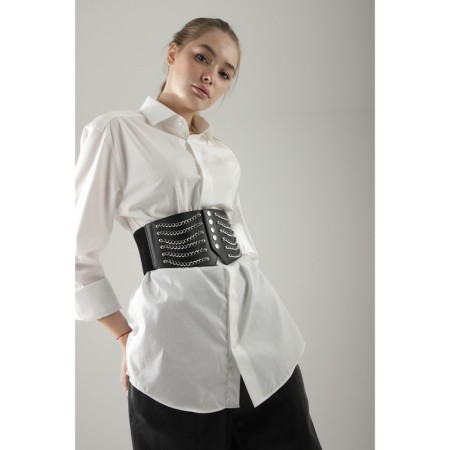Female belt, XS-L, width 13 cm, black color