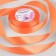 Satin tape, 25 mm × 23 ± 1 m, carrot color # 22