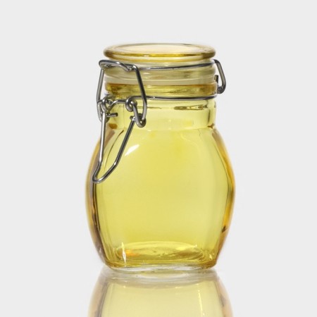 Glass jar for spices with a mound “Oval”, 100 ml, 6 × 8.5 cm, color mix-1