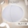 Cups for the bra “circle”, 2xl (52), d = 16.5 cm, pair, white color