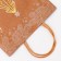 Golden embossing craft package, round handle, "Born Forest" 21 x 27 x 11 cm, 120 g 10574
