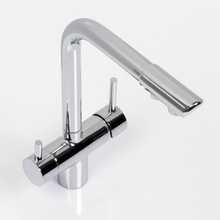 Kitchen mixer Wasserkraft A8317, double -leaf, with access to drinking, chrome-2