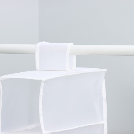 Steit Coffee Cofr, 5 departments, 70 × 15 × 15 cm, white color-4