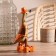 Souvenir "Duck in the orange swimsuit" wood 13x9x27 cm