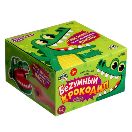 Board game “Mad Crocodile” reaction, from 1 player, 3+-7