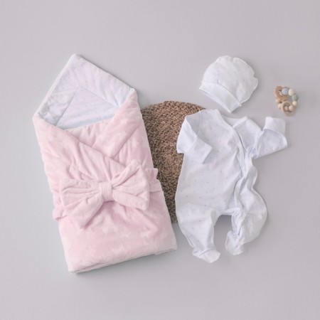 Kinderlitto “New Starks” discharge kit, 4 items, height 50-56 cm, pink color