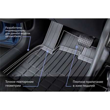 Carpets of salon rival, Hyundai Tucson 2015-2020, 62309001-10