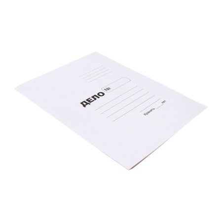 A4 folder for 200 sheets "business", cardboard, block 370 g/m ², white, broken-1