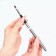 Makeup brush, compact, 17.5 cm, black/silver color