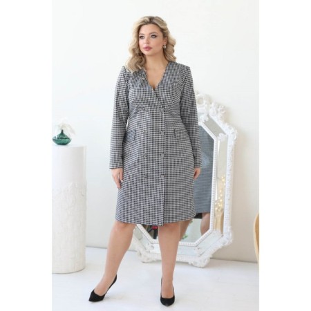 Women's dress, size 52, gray color-11