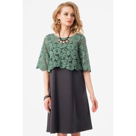 Women's dress, size 42, green color