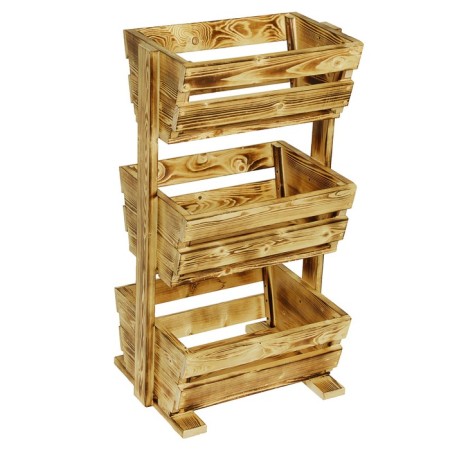 Wooden rack, 54 × 50 × 100cm, burned