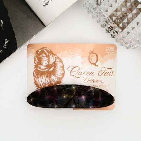 Halfish hair clip "Toliman" glare, 8 cm-2