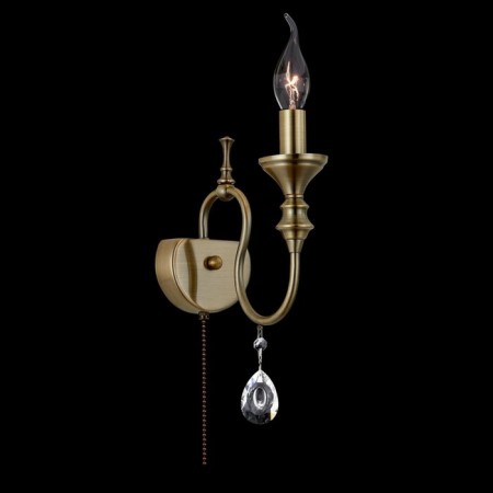 Sconces Citilux "Riga" CL437313, 10x39 cm, 1x60W, E14, brown color-1