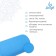 Massage roller SANGH, 45x15 cm, blue color