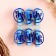 Brongs "HB" blue, set of 6 pcs.