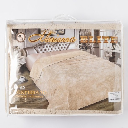 Elite blanket with fur, size 200x220 cm, PE100%-3