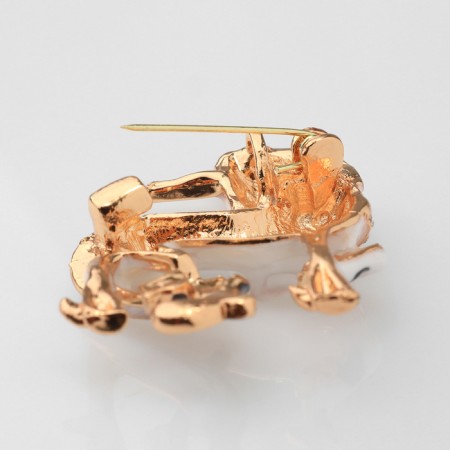 Brooch "Unicorn" magic, color in gold-2