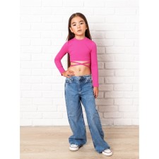 TOP for girls with long sleeves Generation, height 146 cm, pink color