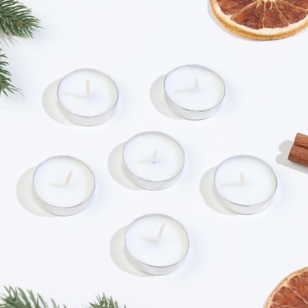 Set of candles of tea aromatic, 6 pcs, vanilla, New Year-1
