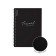 Notebook A5, 80 sheets, a cage on a spiral, Erichkrause, Classic Words, black, plastic cover
