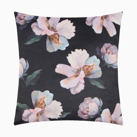 Pillowcase decorative Ethel Flowers 45x45cm, polyester, velor