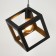 Lamp Bayerlux suspension "Square" 1x40W E27 gray 16x16x18-116 cm