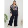 Female blouse, size 58, dark blue color
