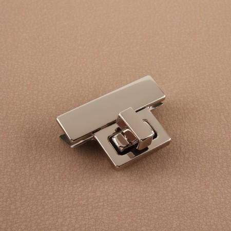 Bag -shaped fastener, 3.9 × 2.6 cm, pearl silver color-1