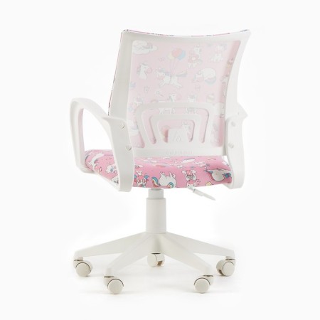 Armchair children's bureaucrat Burokids 1 W-Unicorn pink, white plastic-3