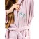 Terry robe for a girl, height 134-140 cm, lilac color