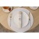 Serving napkin on the table "Loft", d = 38 cm, white color
