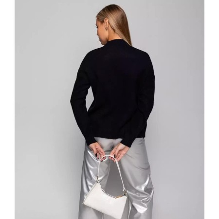 Female jumper, black color, size 44-48 (One size)-3
