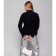 Female jumper, black color, size 44-48 (One size)