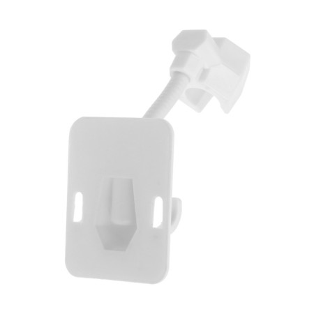 Holder for shower watering can Zein Z89, self -adhesive, adjustable, plastic, white-5