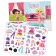 Stickers reusable set "for girls", 3 pcs., A4 format