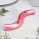 Summary "Waves" for two candles from gypsum, 25x6x3cm, pink
