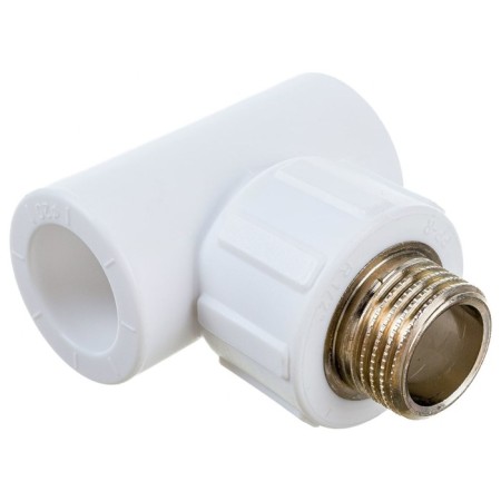 The Politekus tee, polypropylene, d = 20 mm x 1/2 ", external thread-1