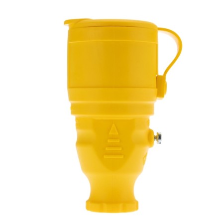 A portable moisture -proof outlet with a lid, s/h, 16 a, IP44, yellow rubber rubber rexant-5