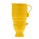 A portable moisture -proof outlet with a lid, s/h, 16 a, IP44, yellow rubber rubber rexant
