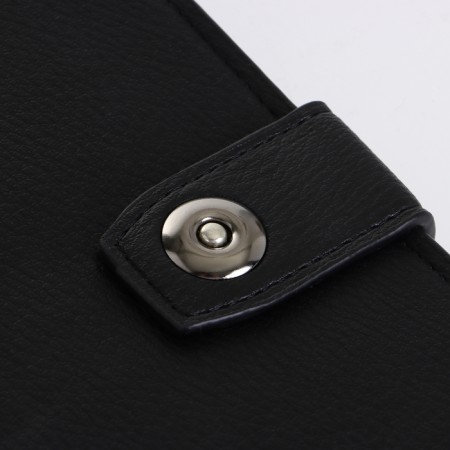 Male purse on a magnet, black color-4