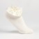 Children's socks with a satin bow, sandy color, size 14-16
