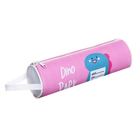 School Penal Tobus on the zipper "Dinosaurus" Calligrata, pink-2