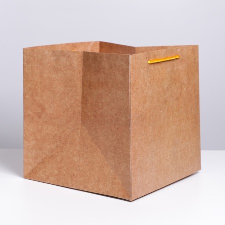 Square gift package, packaging, "craft", 30 x 30 x 30 cm-1