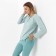 Female homemade set (jumper/pants), olive color, size 52