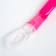 A spoon for nursery for feeding silicone, from 5 months, pink color