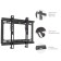 Kromax Ideal-5 bracket, fixed, 15-47 ", up to 35 kg, 20 mm from the wall, black