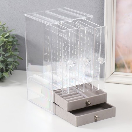 Casket for jewelry plastic "Column" 24.5x13x13.5 cm-1